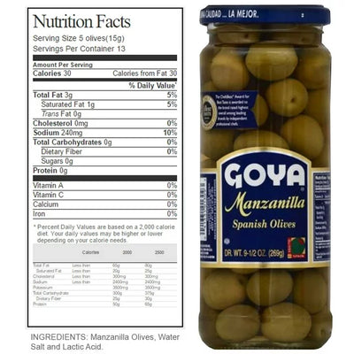 Goya Goya Olives, 9.5 oz