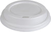 Abena Compostable and Biodegradable Dome Coffee Lids: CPLA, White, 3.54" Diameter (9CM) - 100 Count (Cups Sold Separately)