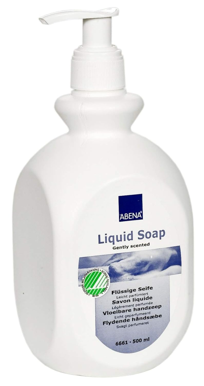 Abena Liquid Hand Soap, Gently Scented, 500 ml, 12 Count (12 Packs of 1)