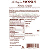 Monin Almond Syrup 750 ml (25.4oz)