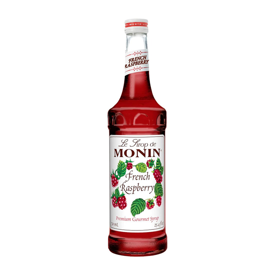 Monin - French Raspberry Syrup, Sweet and Tart Raspberry Flavor, Great for Hot Lattes, Cocoas, Mochas, & Iced Cocktails, Gluten-Free, Vegan, Non-GMO (750 ml)