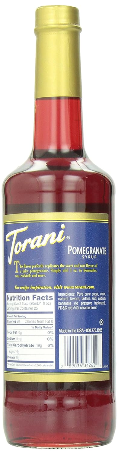 R. Torre & Company Pomegranate Drink Syrup, 750mL (03-0554) Category: Drink Syrups