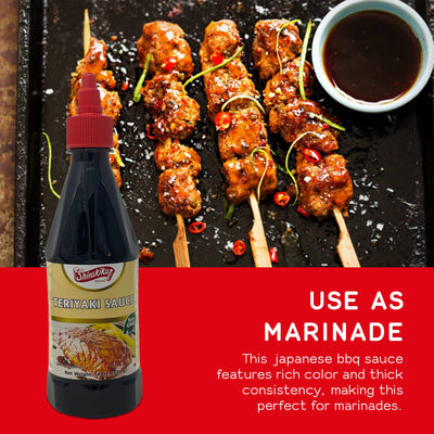Shirakiku Japanese Teriyaki Sauce | 𝐒𝐰𝐞𝐞𝐭 & 𝐓𝐚𝐧𝐠𝐲 Non-GMO Barbecue Sauce for Stir Fry, Tofu, and Fish | Perfect for Authentic Asian Cuisine, Squeezable bottle - 18 OZ (Pack of 1)