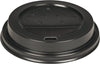 Abena Dome Sip-Through Coffee Lids (Two Sizes Available): Black, Plastic PS, 3.54" (9CM) Diameter - 100 Count