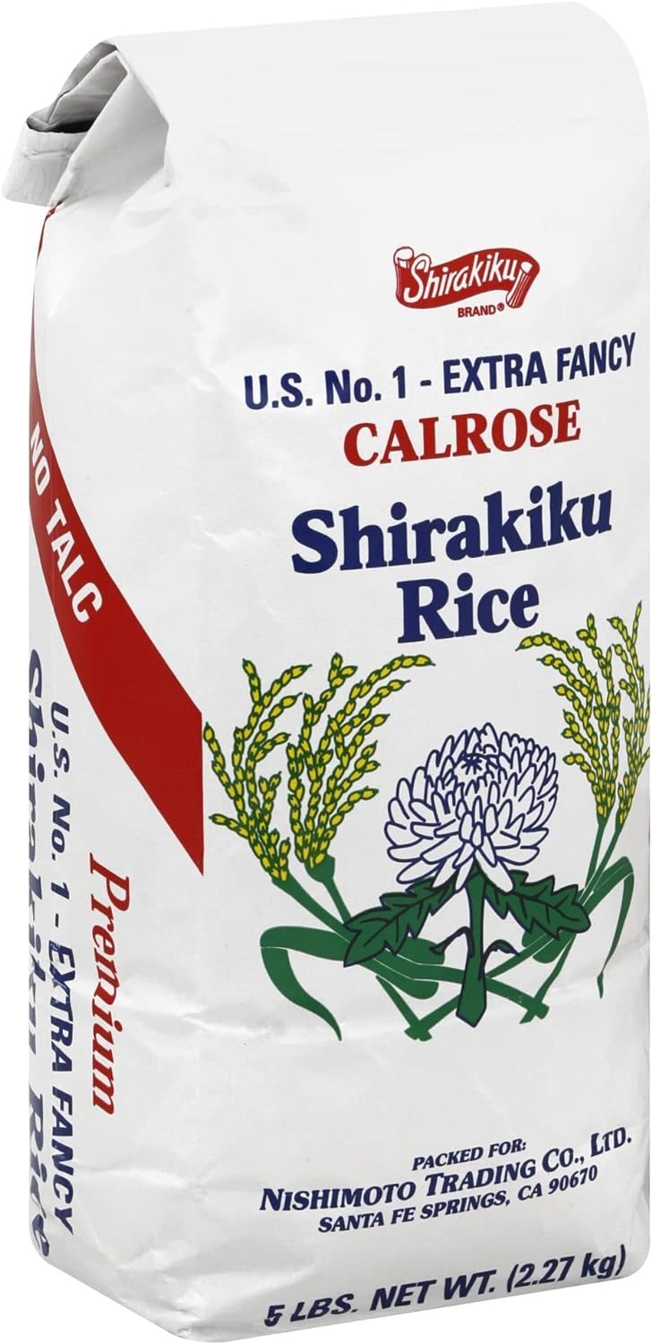 Shirakiku, Calrose Rice Med Grain, 5 Lbs