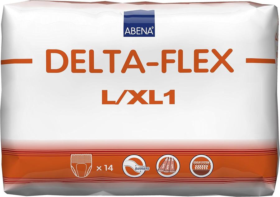 Abena Delta-Flex Protective Underwear, Level 1, Large/X-Large, (Pack of 14)