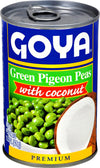 Goya Foods Green Pigeon Peas with Coconut, 15.5 Ounce