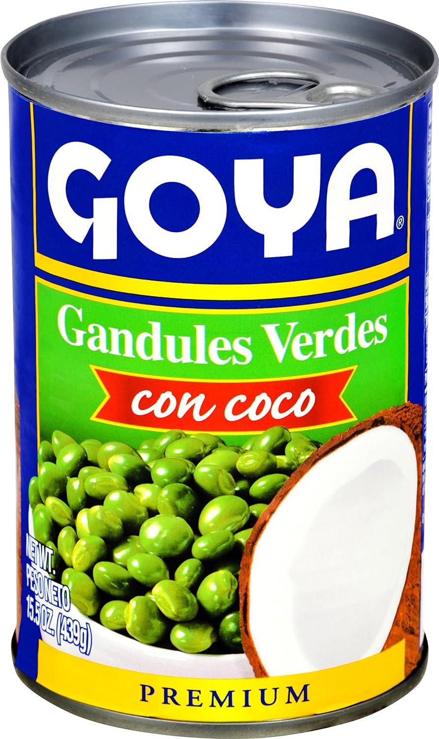 Goya Foods Green Pigeon Peas with Coconut, 15.5 Ounce