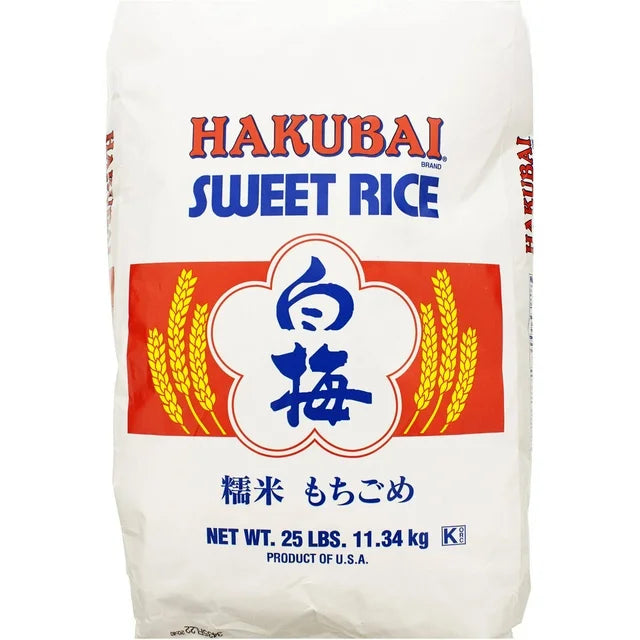 Hakubai Sweet Rice, 25 Lb