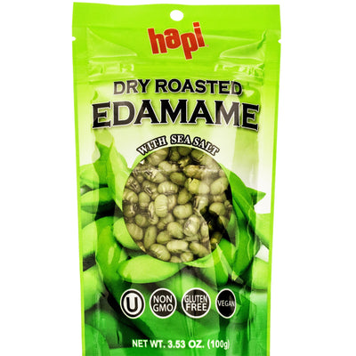 Hapi Snack Roasted Edamame seeds with sea salt 3.5 oz