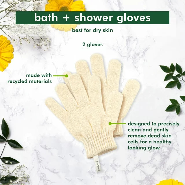 EcoTools Limited Edition Glow Head to Toe Body & Foot Care Set, 5 Piece Gift Set