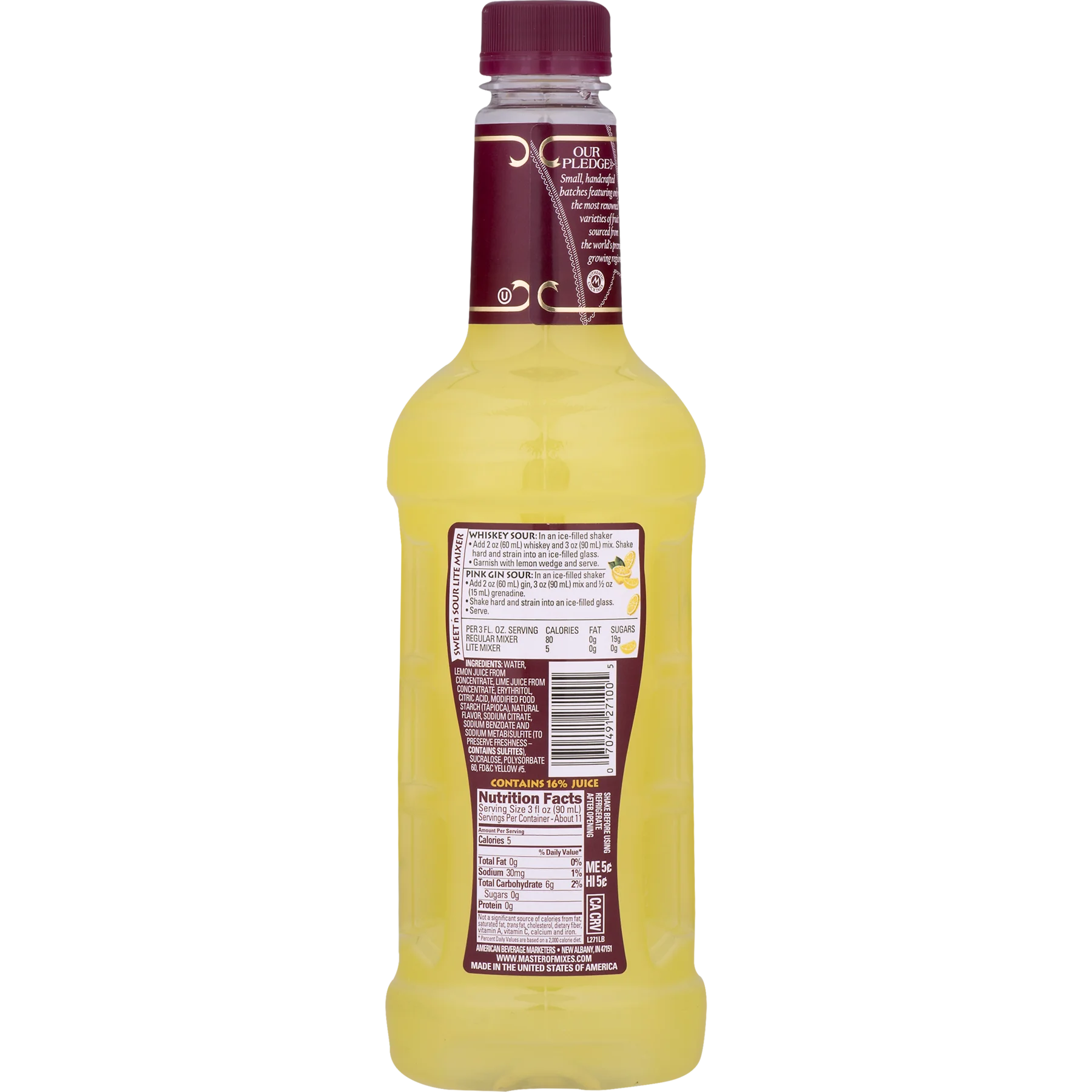 Master of Mixes Sweet and Sour Mixer, 33.8 fl oz