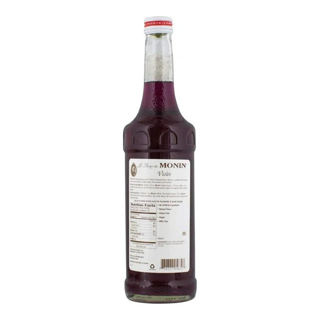 Monin - Violet Syrup, Mild and Floral, Great for Cocktails and Sodas, Gluten-Free, Non-GMO (750 ml, 25.4 fl.oz)