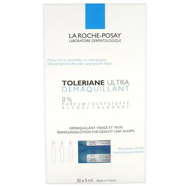 La Roche-Posay Toleriane Ultra Face and Sensitive Eyes Makeup Remover 30 x 5ml