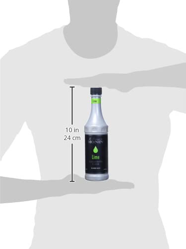 Monin - Lime Concentrate - No Sugar Added - Gluten Free - Vegan | 12.68 oz (375 ml)