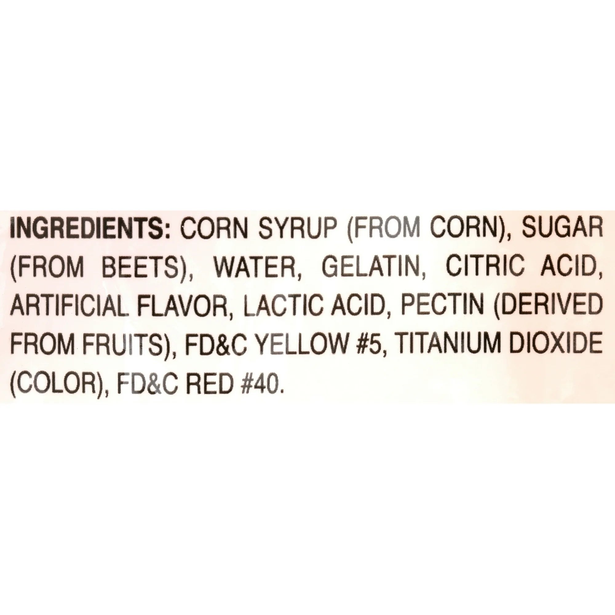 Albanese Peach Gummi Rings, 4.5 lb