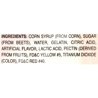 Albanese Peach Gummi Rings, 4.5 lb