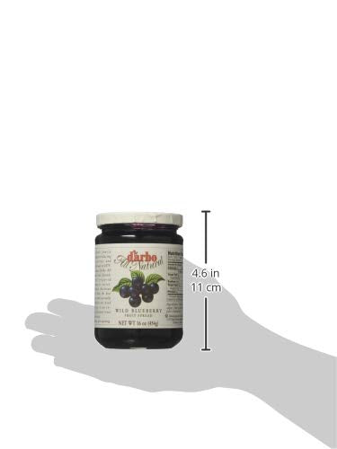 d'arbo All Natural Fruit Spread, Wild Blueberry, 16 oz