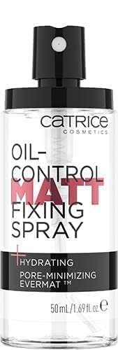 Catrice | Oil Control Matt Fixing Spray | Minimizes Visibility of Pores | Sets Makeup for 18 hours | Mattifying | Vegan & Cruelty Free