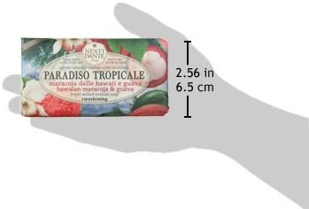 Saponeria Nesti Firenze:"Maracuja Delle Hawaii e Guava" Triple Milled Perfumed Natural Soap,"Paradiso Tropicale" Line 8.8 Ounces (250g)