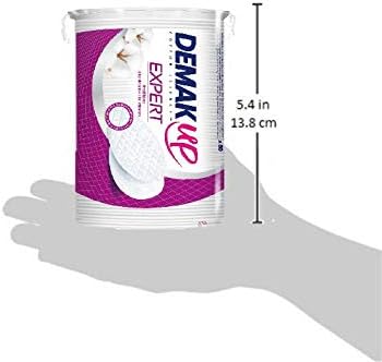 Demak'Up Expert Oval Cotton Pads, Make-Up Pads for Effective Make-Up Removal, 1 x 50 Cotton Pads