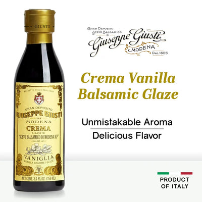 Giuseppe Giusti Crema Vanilla Balsamic Glaze of Modena - 250 ml - Pack of 1