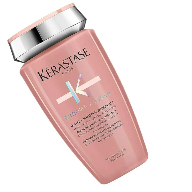 Kerastase Chroma Absolu Bain Chroma Respect | Hydrating Protective Shampoo, 8.5fl.oz. (Fine to Medium Hair)