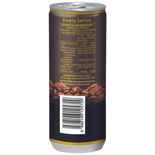 POKKA Black Coffee Drink - Real Brewed, No Sugar, 240 ml