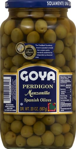 Goya Perdigon Manzanilla Spanish Olives, 20 Ounce