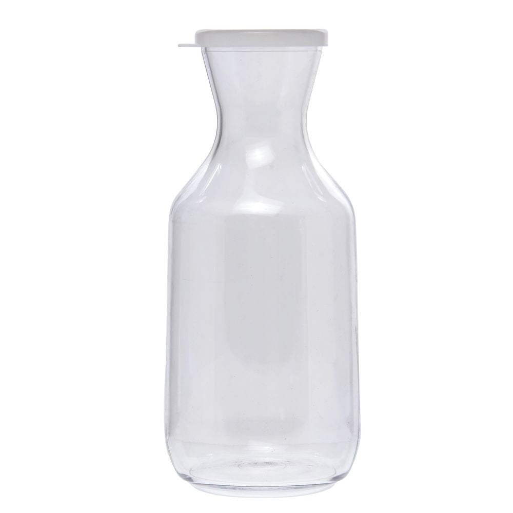 Cambro WW1500135 Clear Camwear Camliter 1.5 L Decanter with Lid