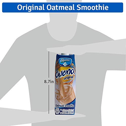 AVENA ALPINA Original Oatmeal Smoothie. Made With 100% Whole Grain Oats. Low Sugar, Non-GMO Oats. 32 oz Single Unit