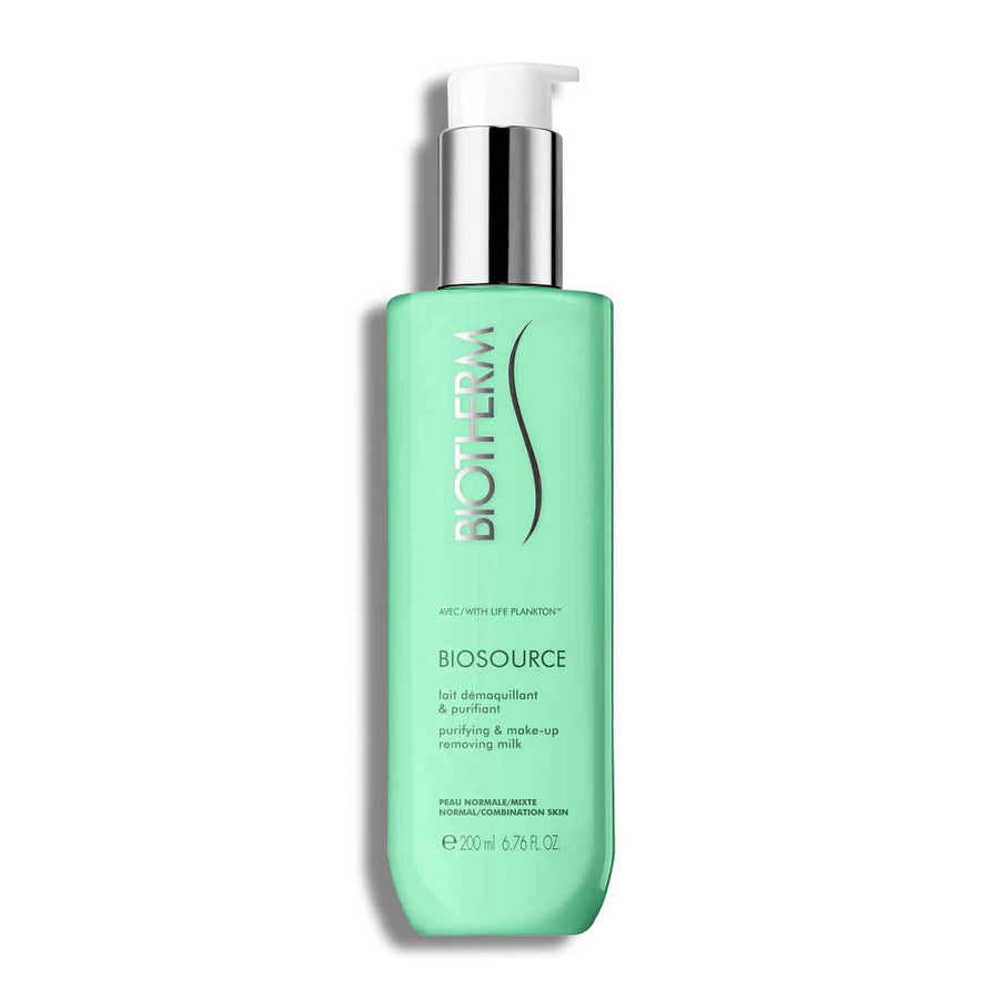 Biotherm Biosource Purifying and Make-Up Removing Milk, for Normal/Combination Skin, 6.76 Ounce