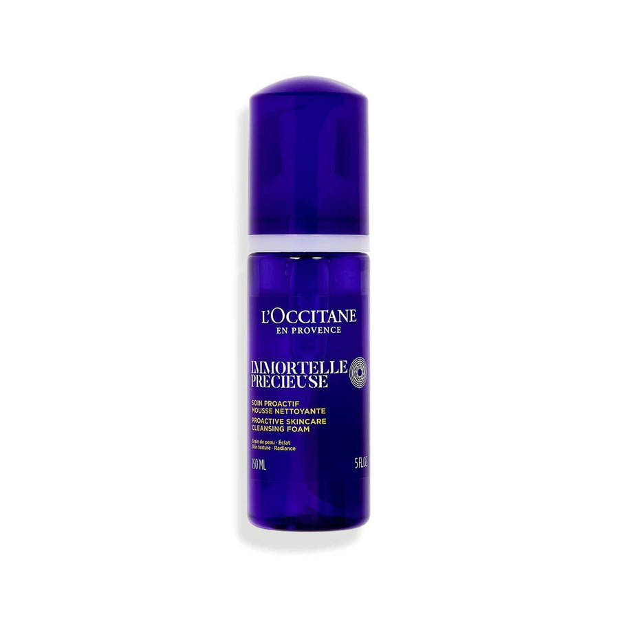 L'OCCITANE Immortelle Precious Cleansing Foam: Clarify Complexion, Gently Cleanse Skin, Minimize Appearance of Pores, Smooth Skin Texture, with Immortelle Essential Oil