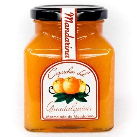 Caprichos del Guadalquivir, Set of 1 Jars, Tangerine Marmalade, Mandarina Jam Imported from Spain, 11.5 Oz Each