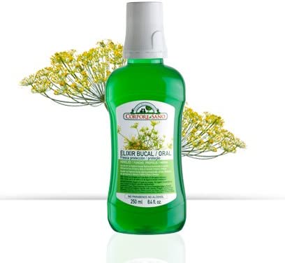 Corpore Sano Set: 1 Natural Elixir Mouthwash 250 ml + 100% Natural Total Protection Toothpaste 75 ml. (Elixir Mouthwash + Purifying Toothpaste)