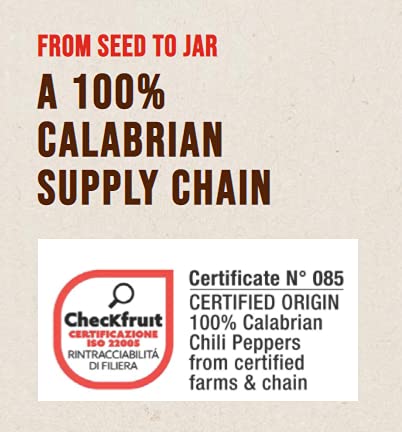 Delizie Di Calabria Calabrian Chili Peppers Crushed in Oil 9.87oz (280g)