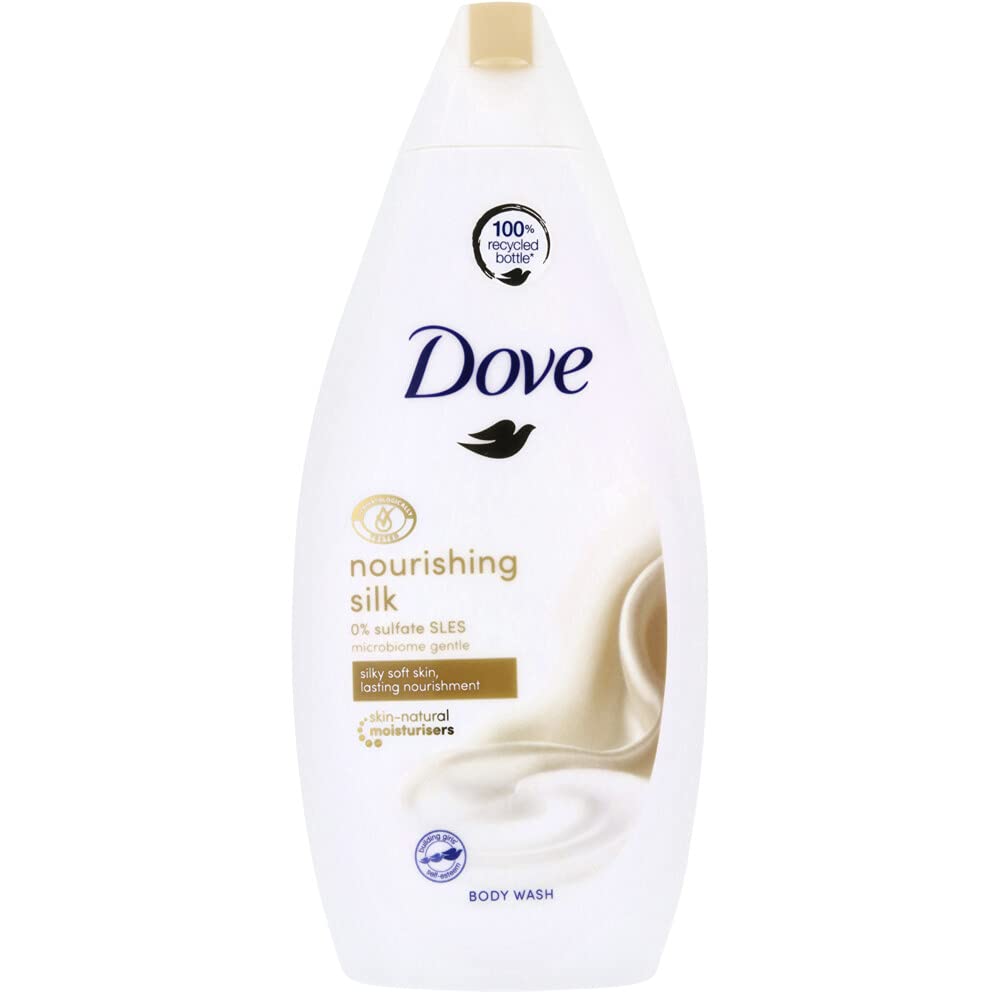 Dove Silk Body Wash - 500 ml by Dove (2 Pack)