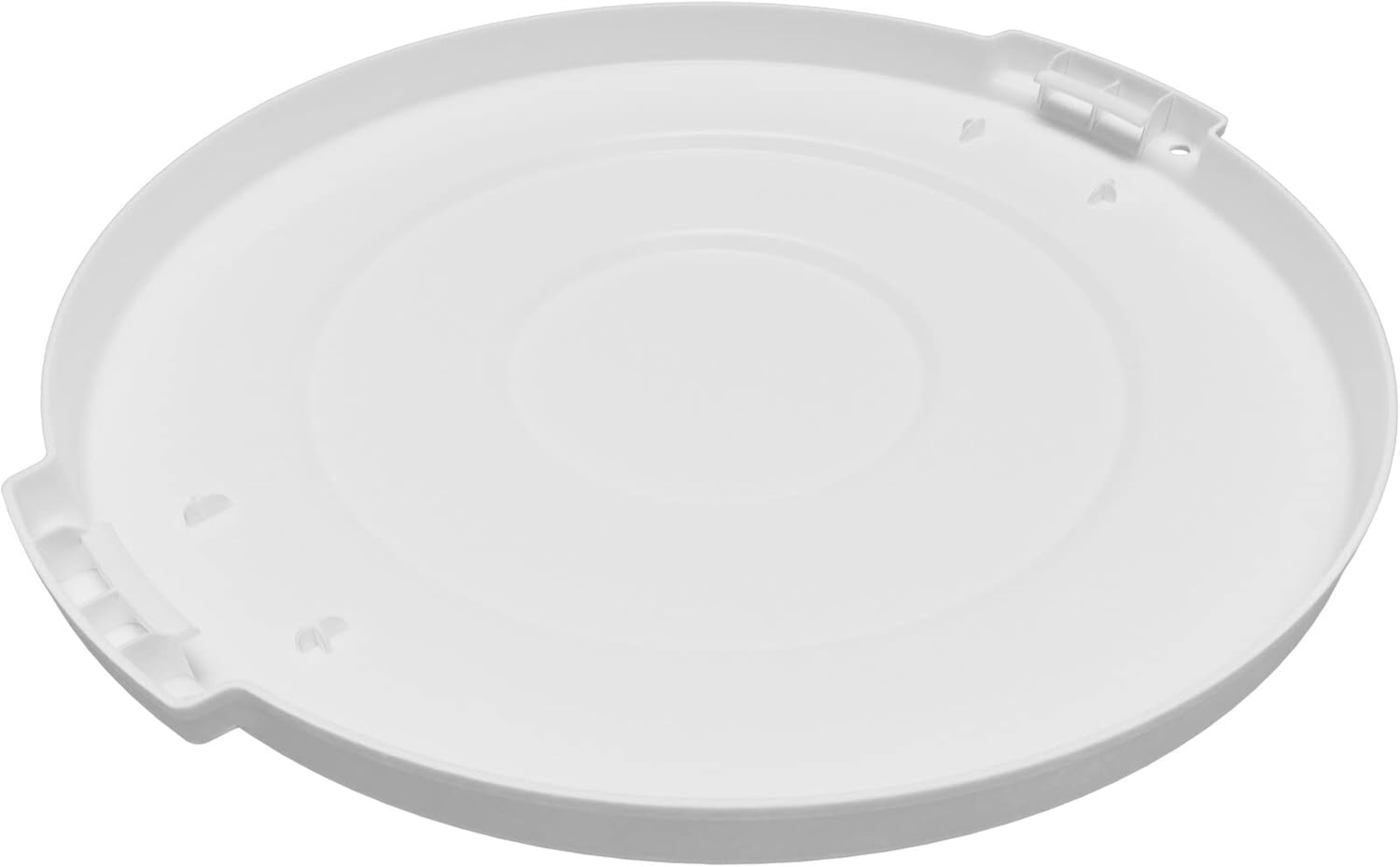 SPARTA Bronco Lid for 10 Gallon Trash Can, Durable, Food-Safe, NSF and HACCP-Compliant, Lid for Commercial, Restaurant or Home (Container Sold Separately), Polyethylene, 10 Gallon, White