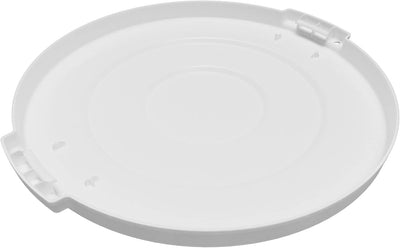 SPARTA Bronco Lid for 10 Gallon Trash Can, Durable, Food-Safe, NSF and HACCP-Compliant, Lid for Commercial, Restaurant or Home (Container Sold Separately), Polyethylene, 10 Gallon, White