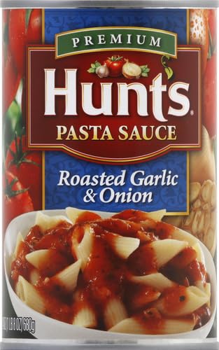 Hunt's Roasted Garlic & Onion Pasta Sauce, 24 oz, garlic, chicken