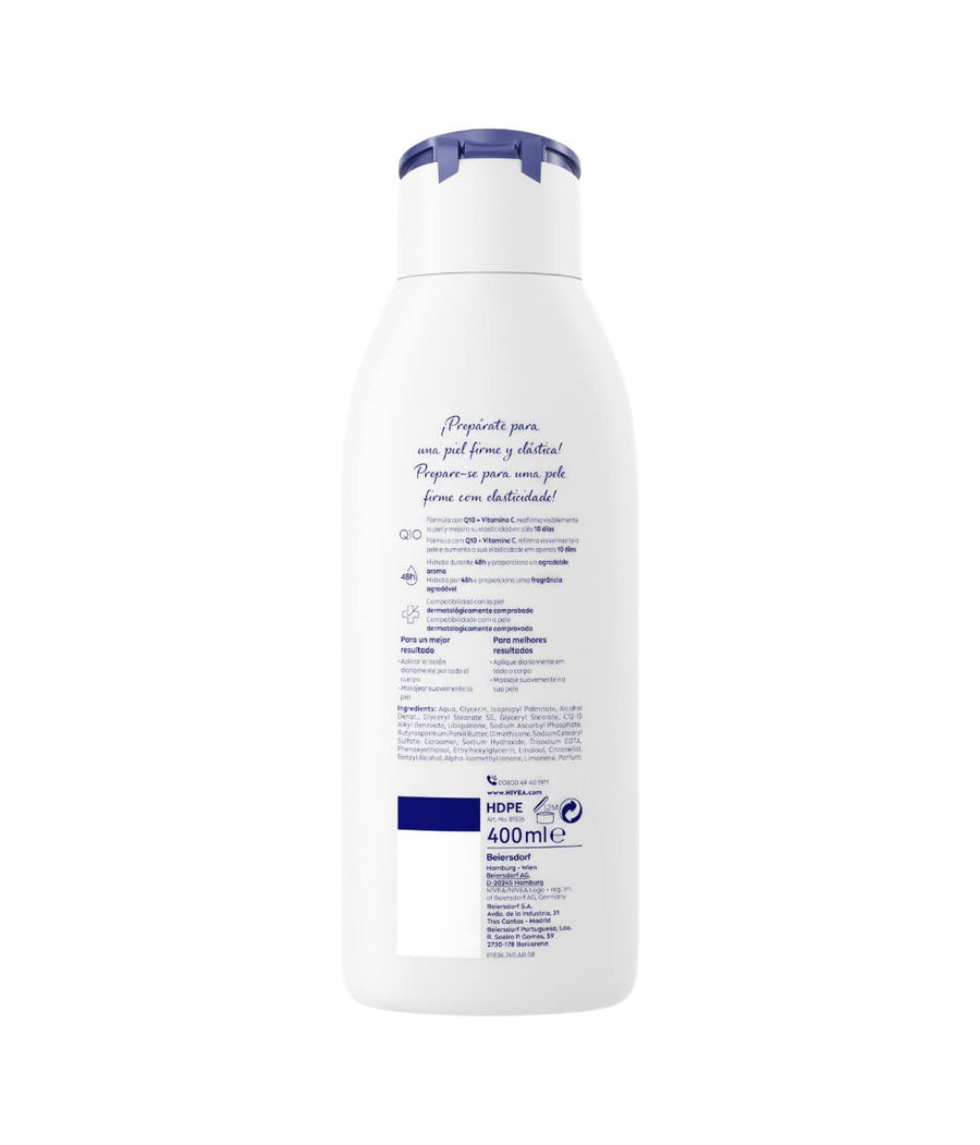 NIVEA Skin Firming Body Lotion with Q10 for Normal Skin, 400 ml Bottle, Body Lotion