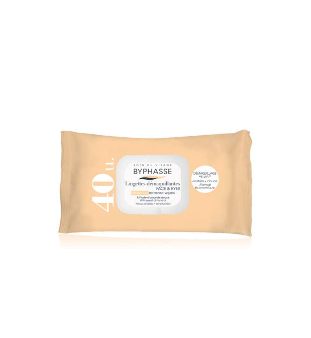 Byphasse Toallitas Desmaquillantes Piel Sensible 40 Unidades