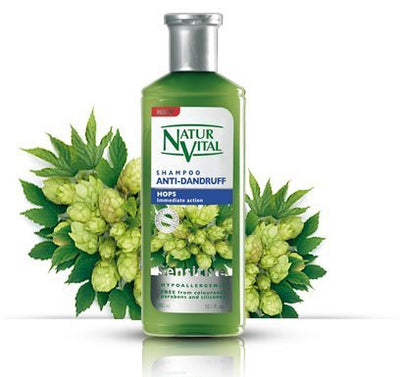Natur Vital Hair Shampoo Hops - Antidandruff - 300 Ml / Natural & Organic