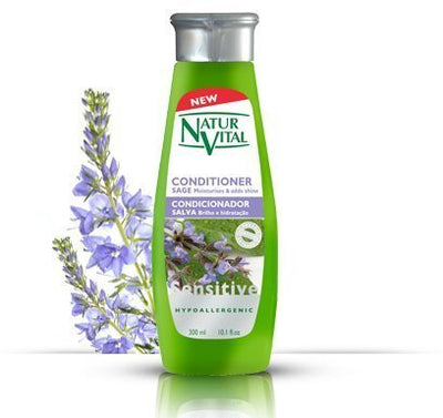 Natur Vital Hair Conditioner Sage Sensitive - 300 Ml / Natural & Organic.