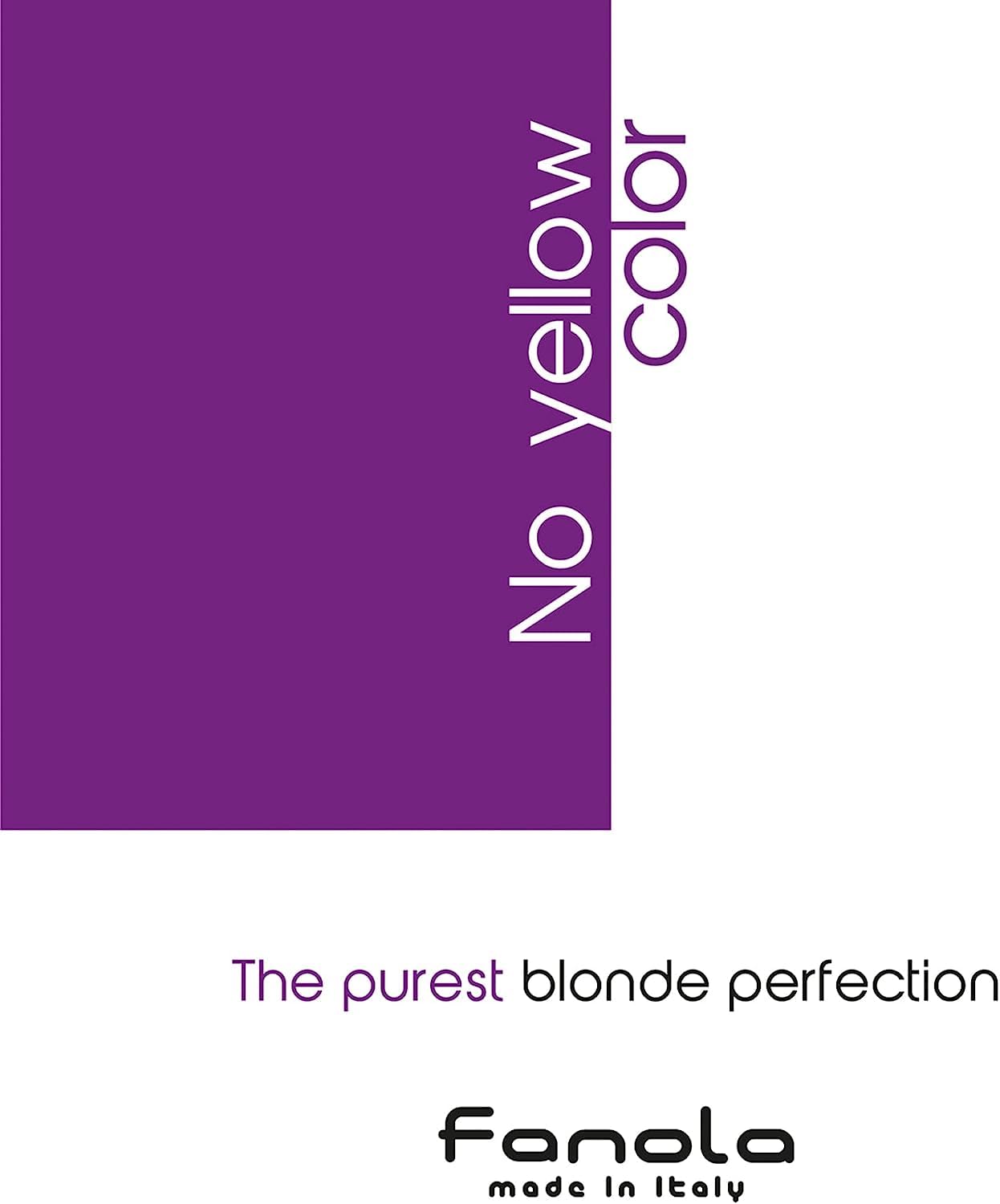 Fanola No Yellow Incredible Foam - Purple Hair Conditioner Mousse Toner With Violet Pigments Removes Yellow And Brassiness On Bleached, Blonde Or Highlighted Hair 8.4oz