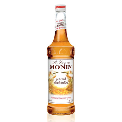 Monin - Toasted Marshmallow Syrup, Flavor of Campfire Treats, Natural Flavors, Great for Mochas, Shakes, Cocoas and Cocktails, Non-GMO, Gluten-Free (750 ml)