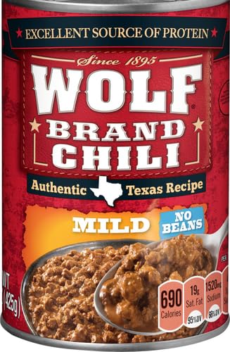 Wolf Brand Mild Chili without Beans, Packed with Protein, 15 oz