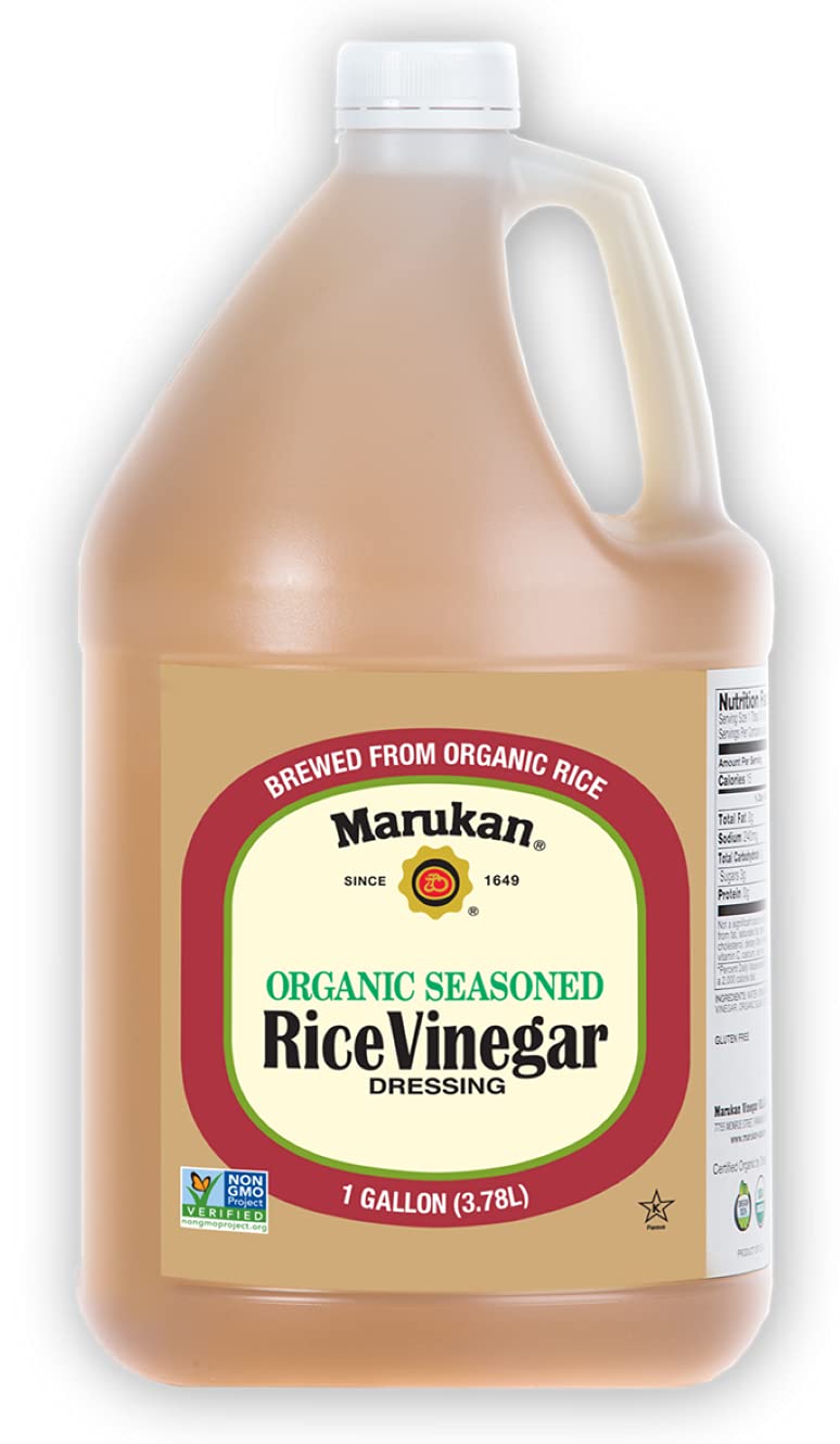 Marukan Organic Seasoned Rice Vinegar, 1 Gallon (Pack of 1)