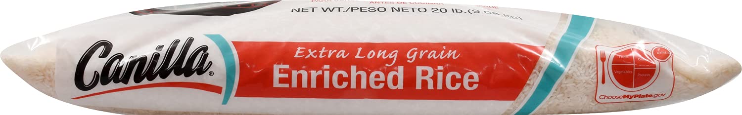 Goya Foods Canilla Extra Long Grain White Rice, 20 Pound