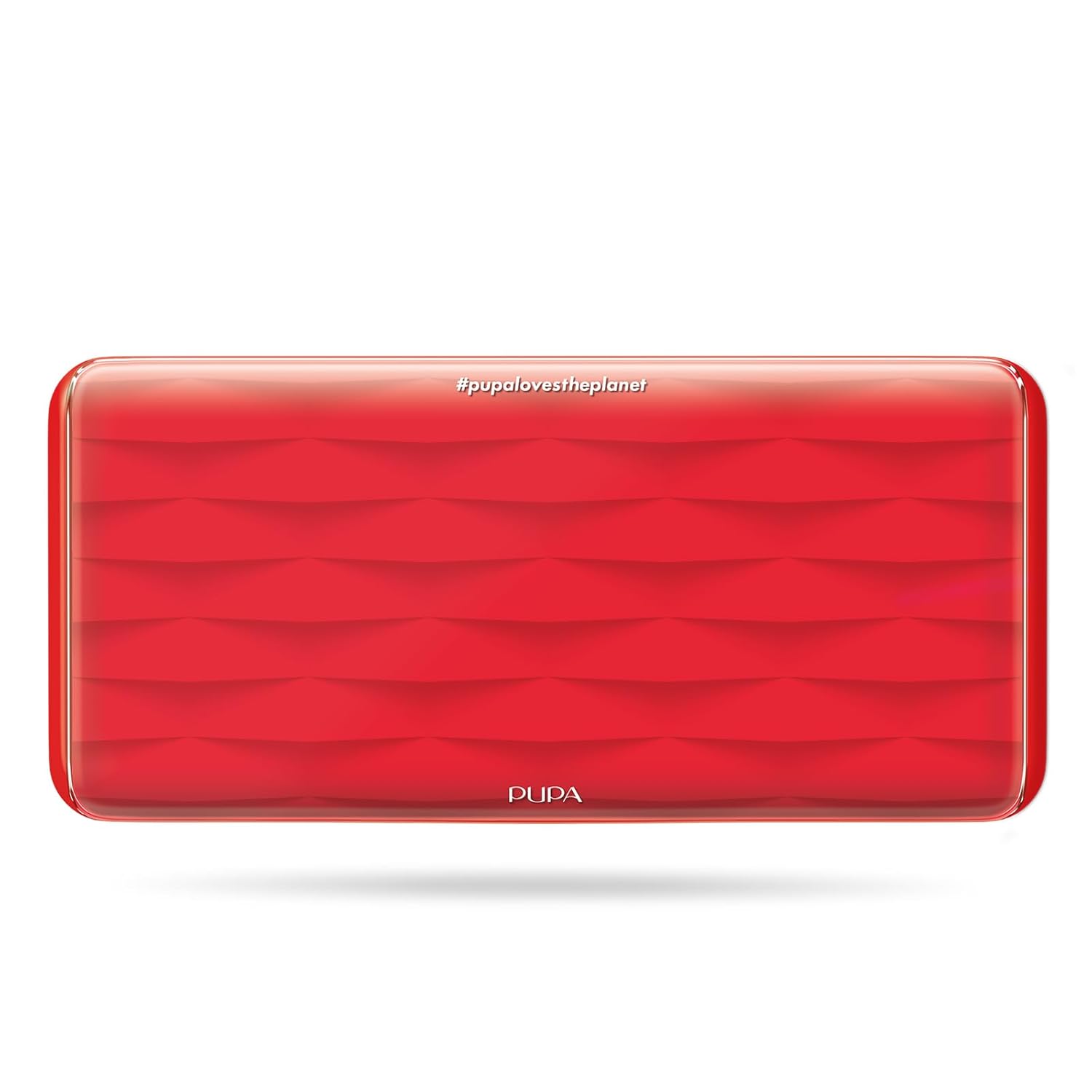 Pupa Milano Make-Up Palette L, 002 Red, 0.71 oz - 18 Pan Eyeshadow and Blush Palette, Matte, Shimmer, Metallic Finishes - Blendable Velvety Texture Blush Powder - Talc-Free - Eco-Friendly Packaging